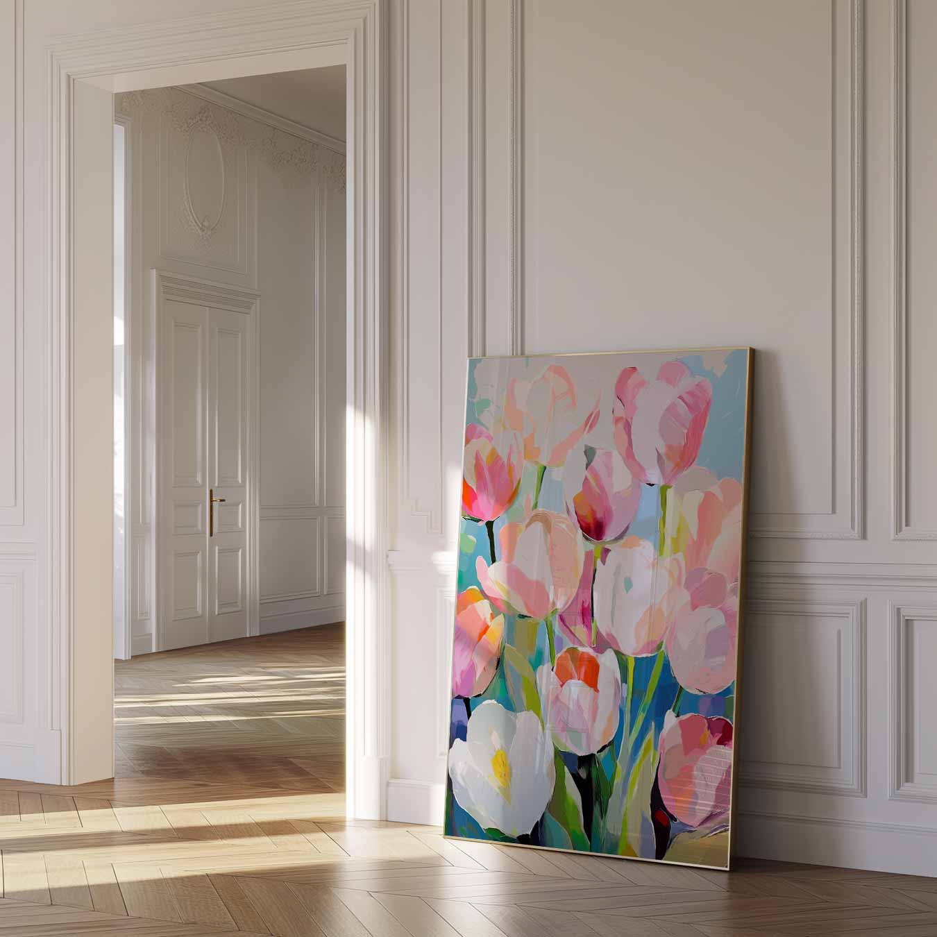 Kleurrijke Tulpenpracht Poster-WallArtistic