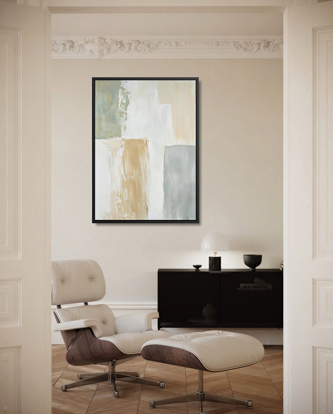 Rustige kleurencompositie Kunstwerk