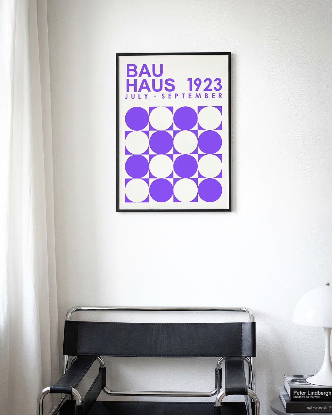 Cirkelpatroon en tekst Poster