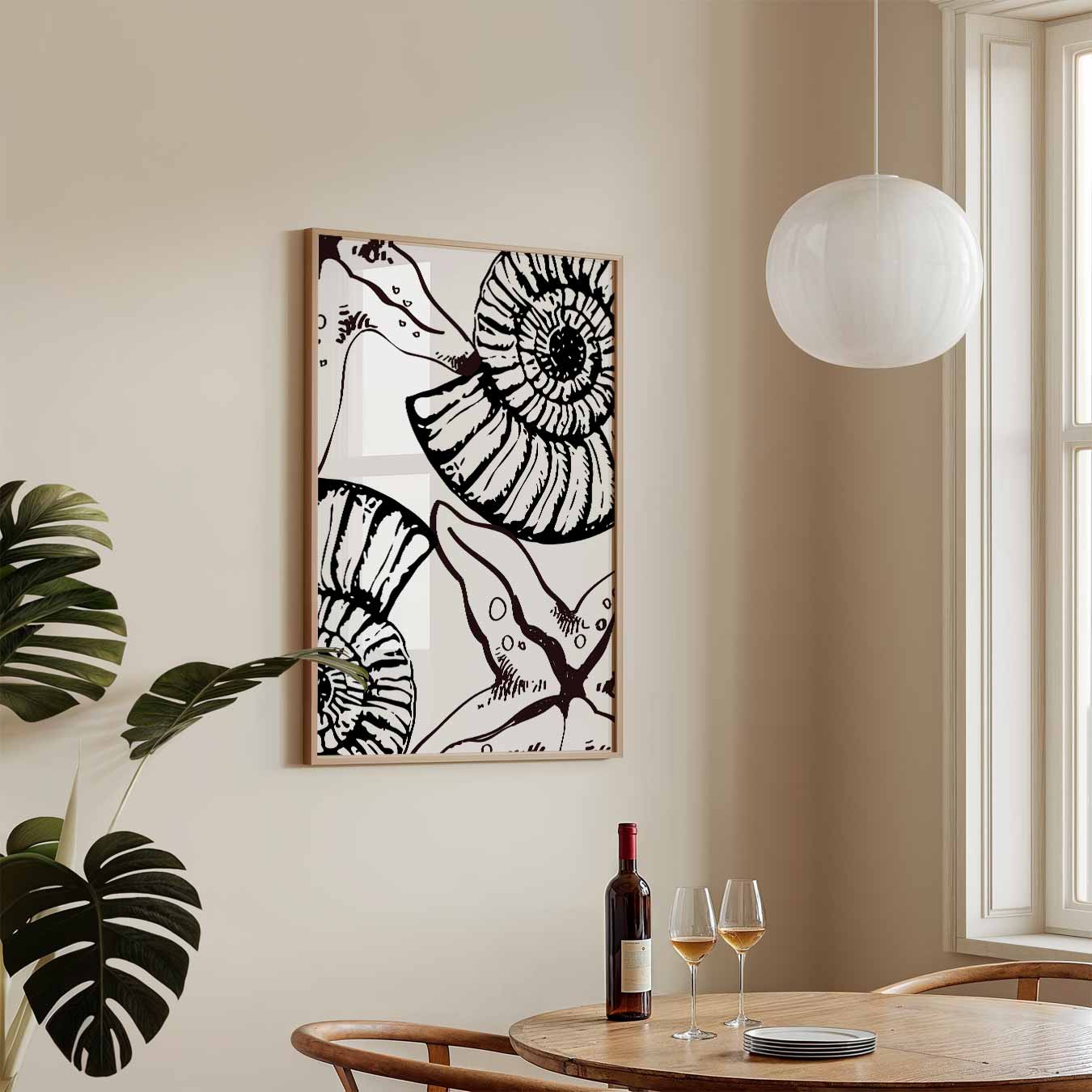 Zeedieren Illustratie Poster-WallArtistic