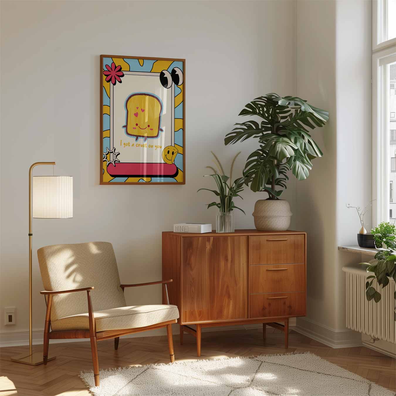 Schattige Toast Poster-WallArtistic