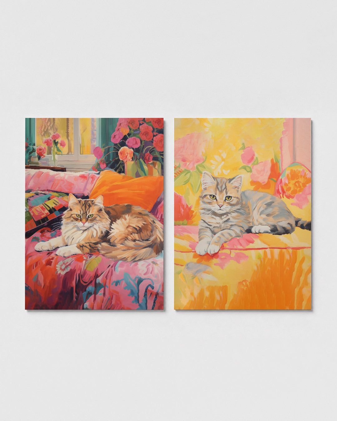 Kleurrijke kat Posterset