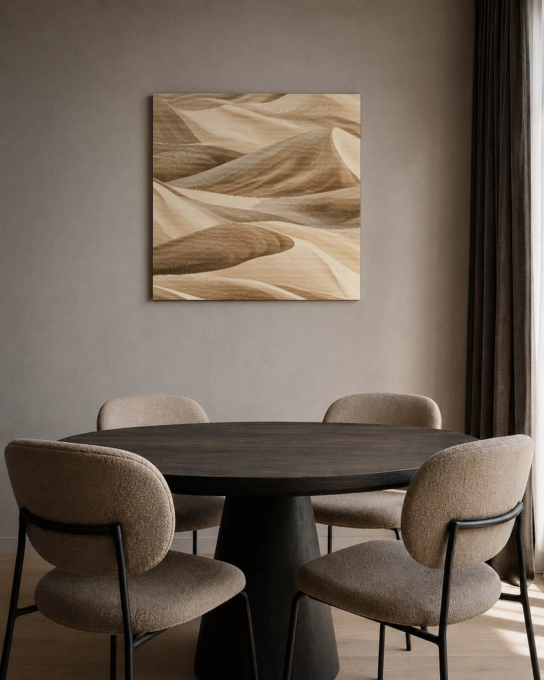 Golvende zandduinen Kunstwerk