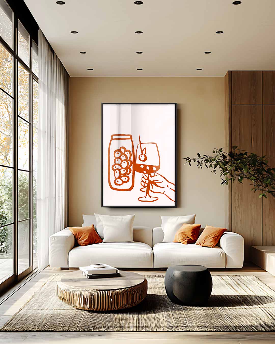 Stijlvolle Avond Kunstwerk-canvas-dibond-plexiglas-wanddecoratie-WallArtistic
