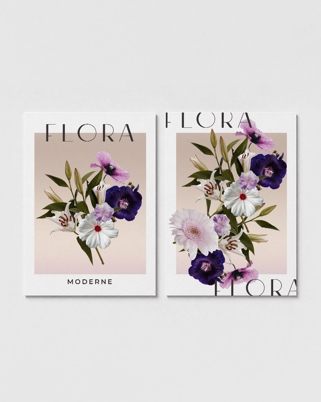 Bloemrijke eenvoud Posterset