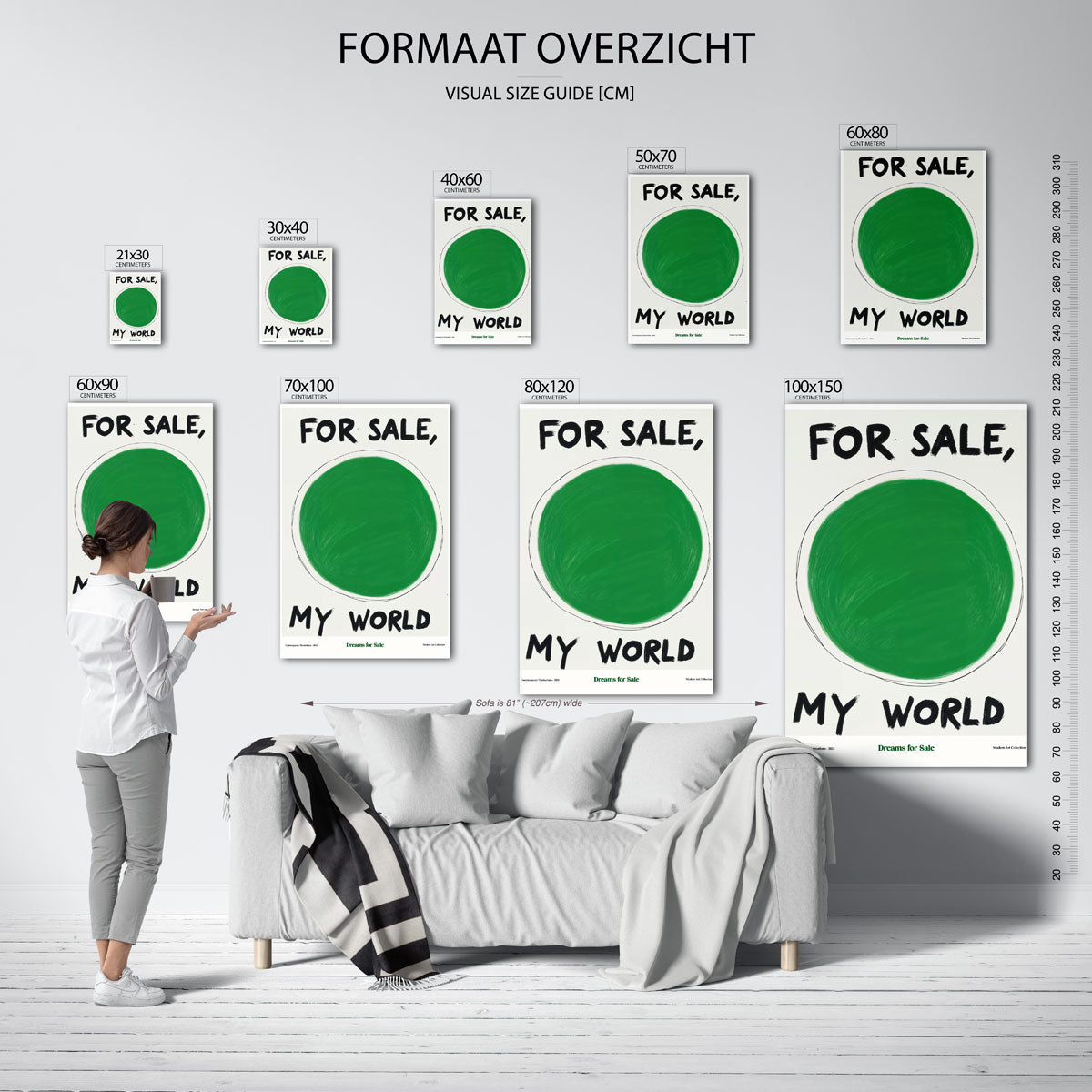 Groene cirkel Poster