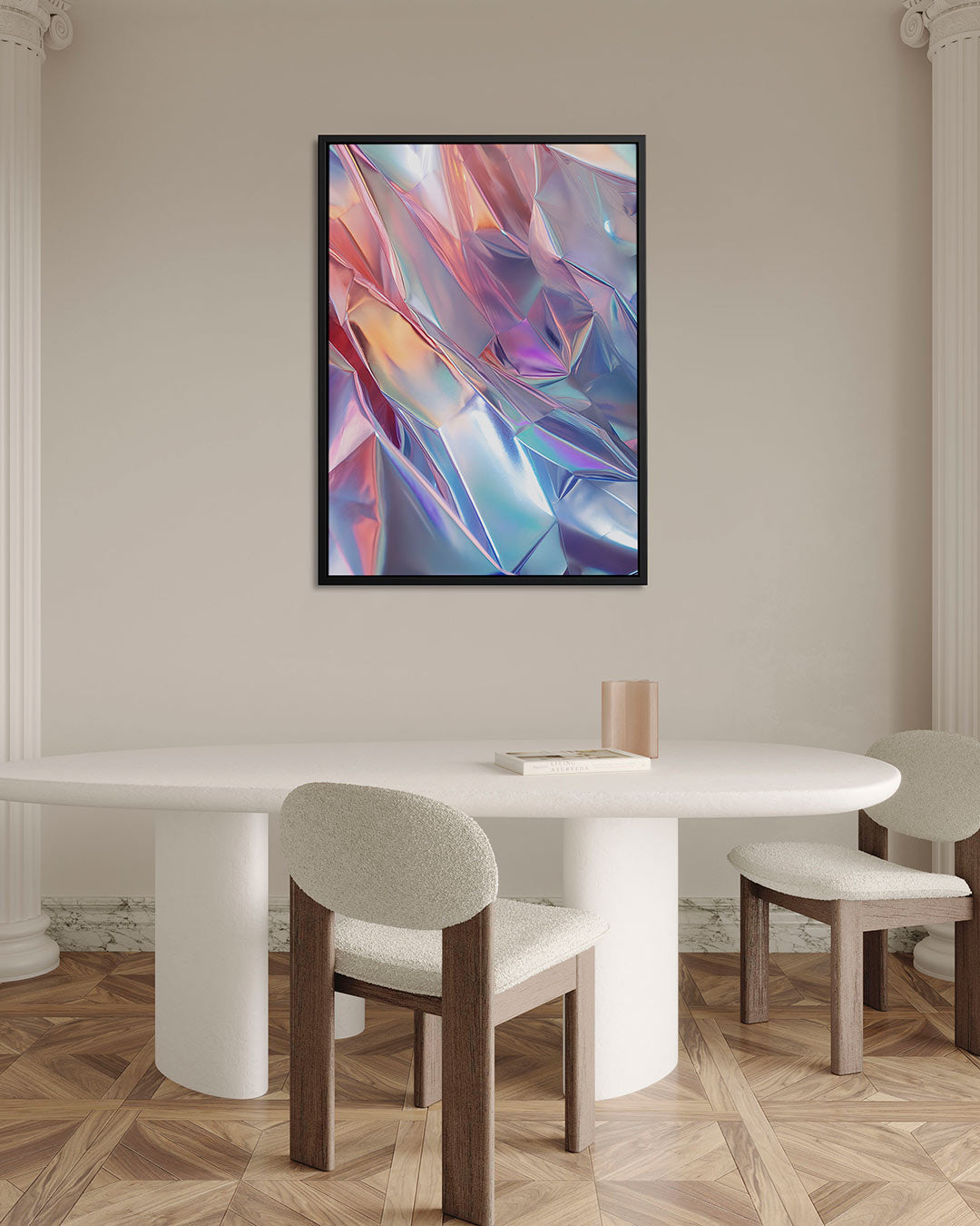 Reflecterende kleuren Kunstwerk