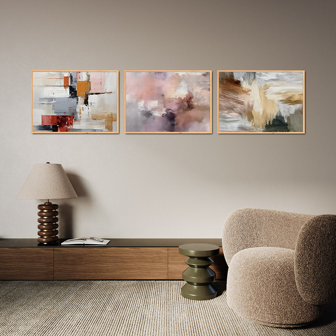 Kleurvlakken en lijnen Posterset