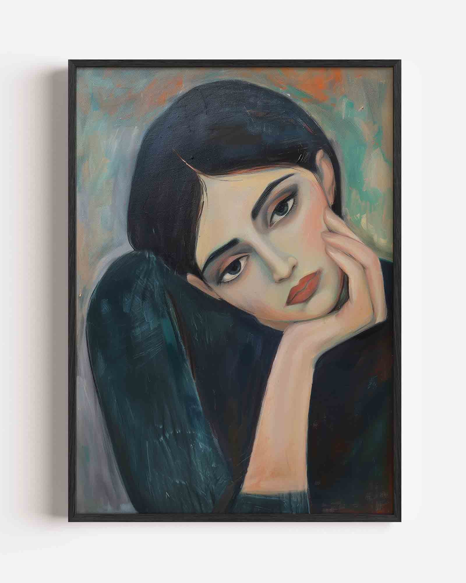 Portret van vrouw Poster