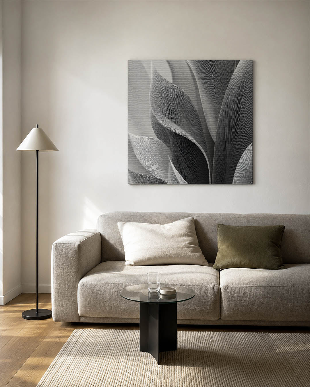 Organische lijnvormen Kunstwerk