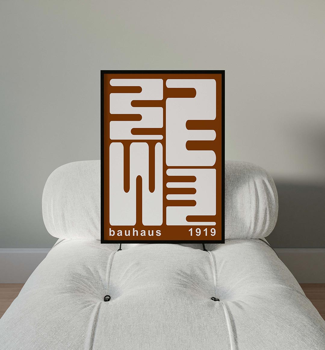Vorm en lijnenspel Poster