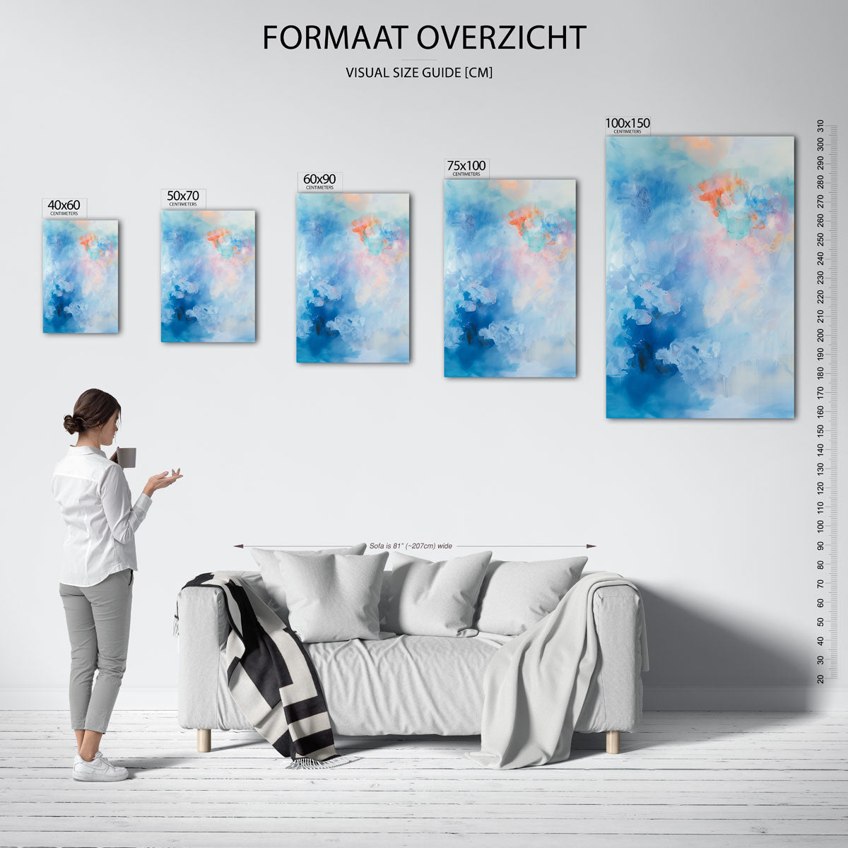 Dromerige kleurenexplosie Kunstwerk