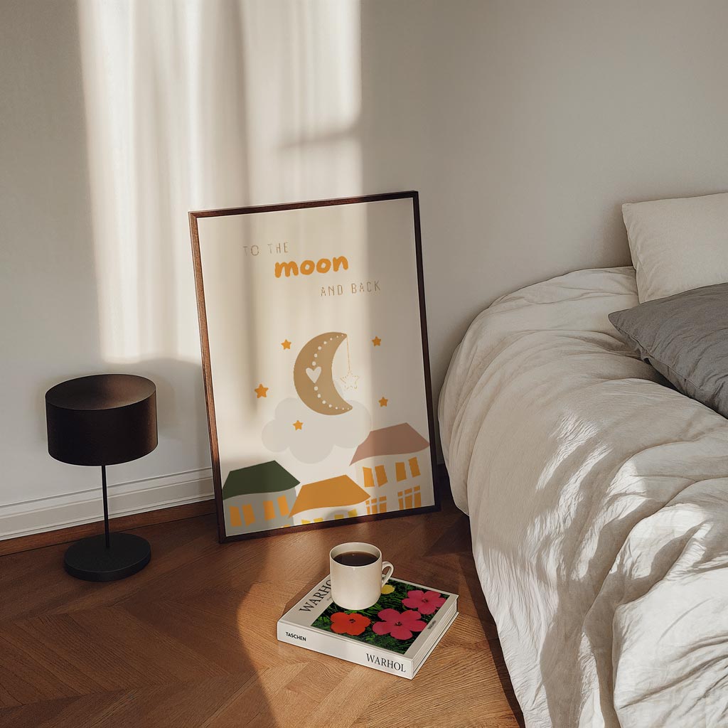 Dromerige Maanlicht Poster-WallArtistic