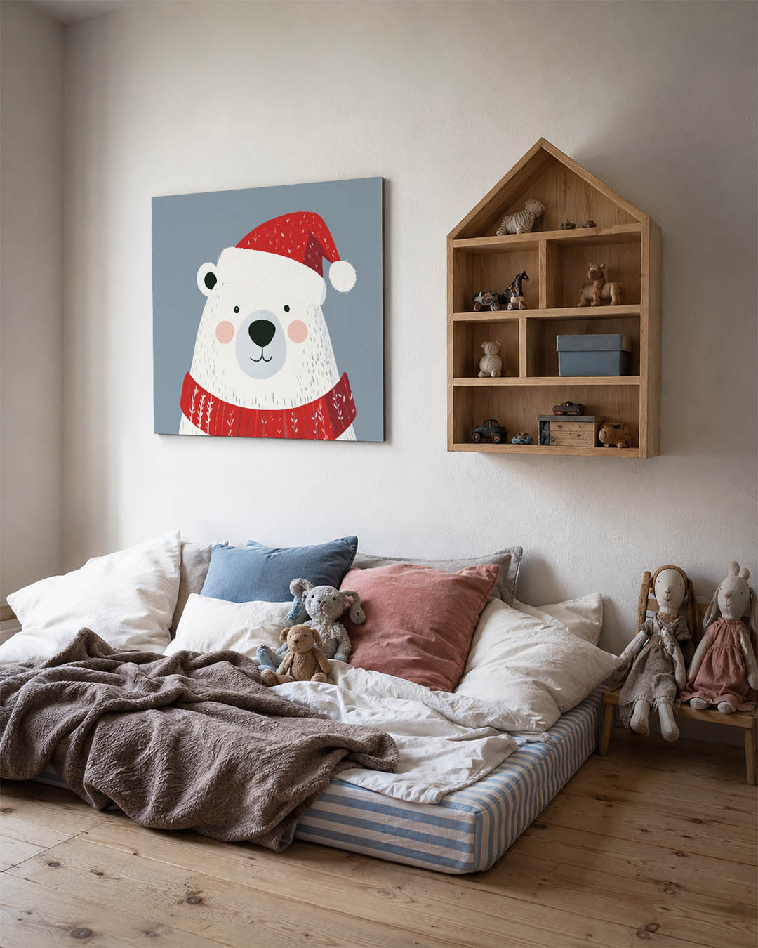 Vrolijke ijsbeer illustratie Kunstwerk