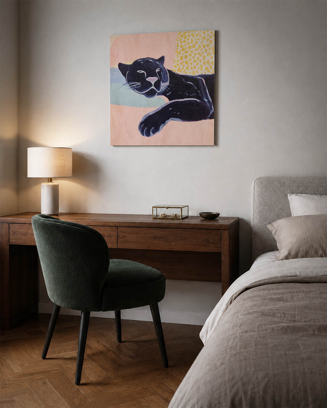 Dromerige panter Kunstwerk