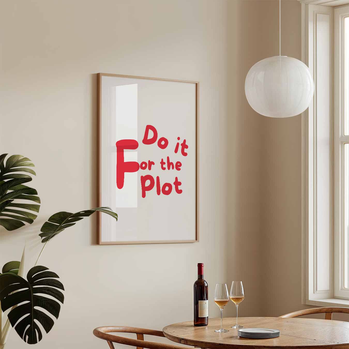 Inspirerende "Do It For The Plot" Poster-WallArtistic