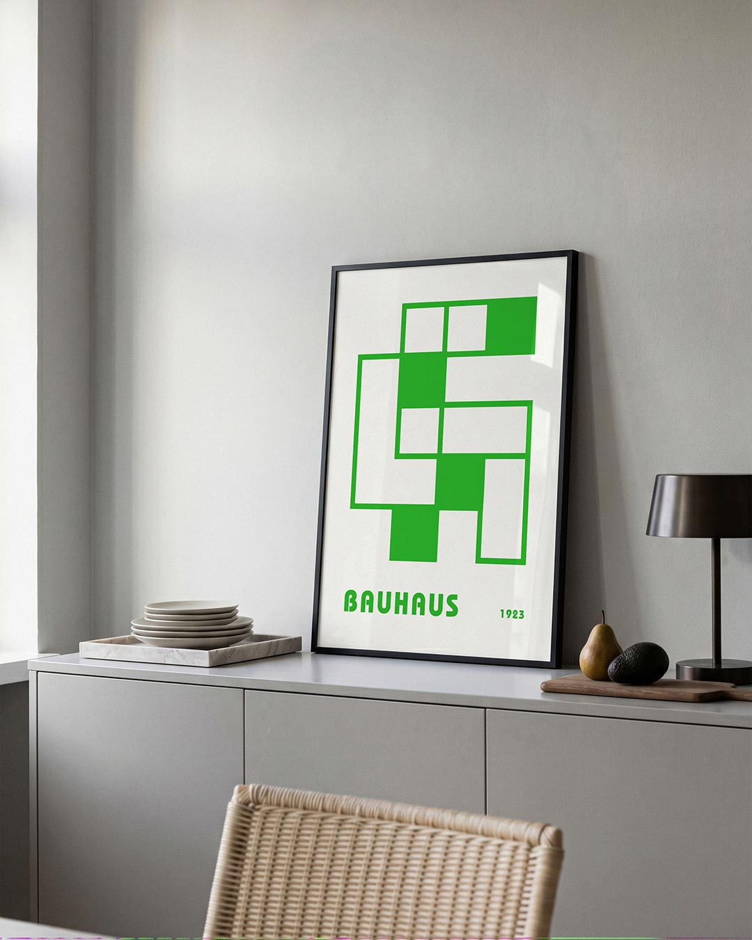 Groene vlakstructuur Poster