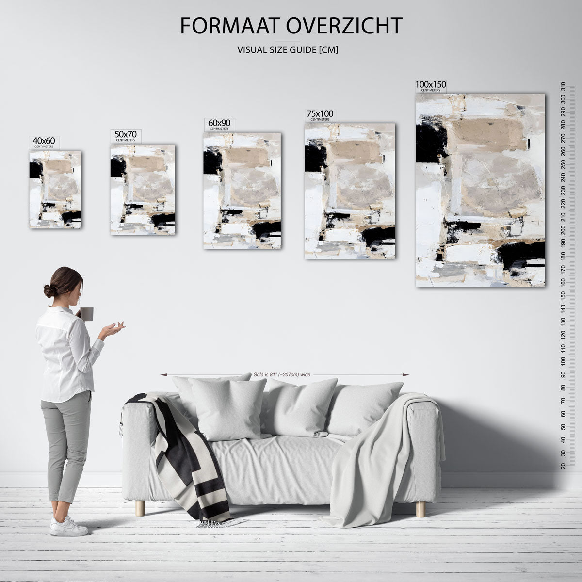 Neutrale compositie Kunstwerk