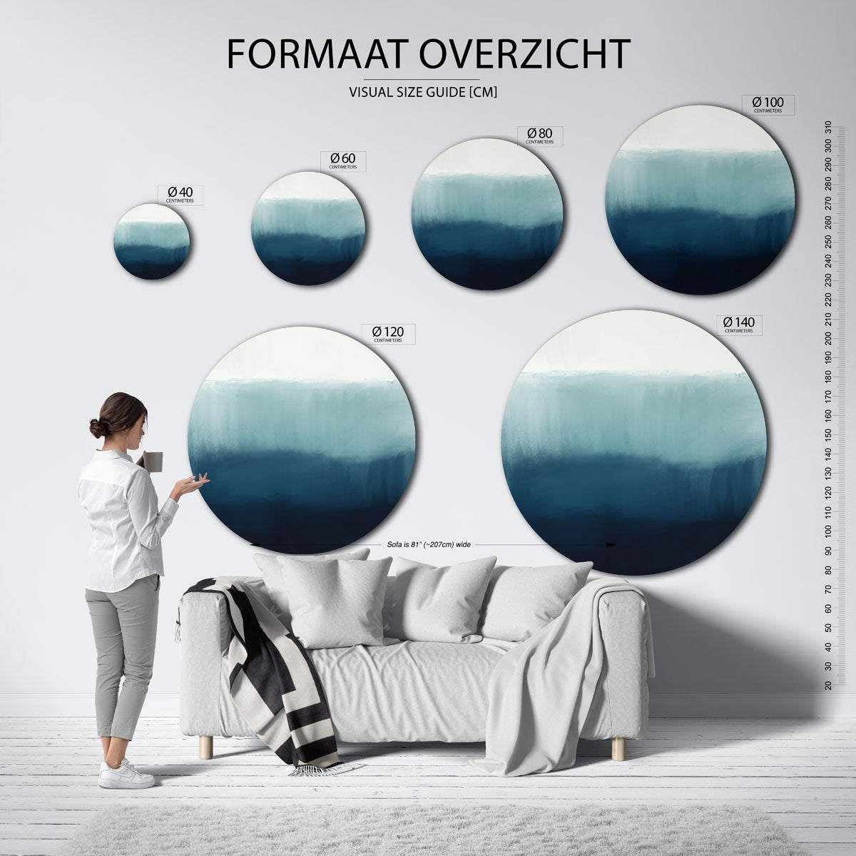 Blauwe overgangen Muurcirkel