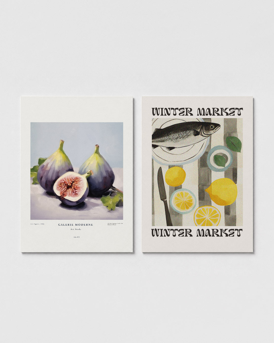 Vruchten en schaduw Posterset