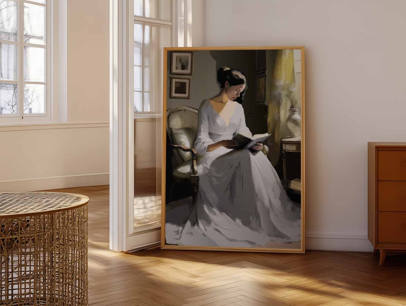 Elegante Leeshoek Poster-WallArtistic