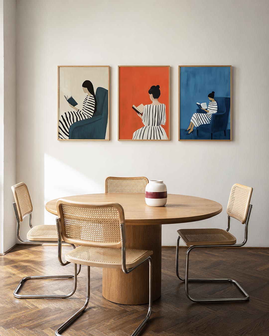 Gestreepte rust Posterset
