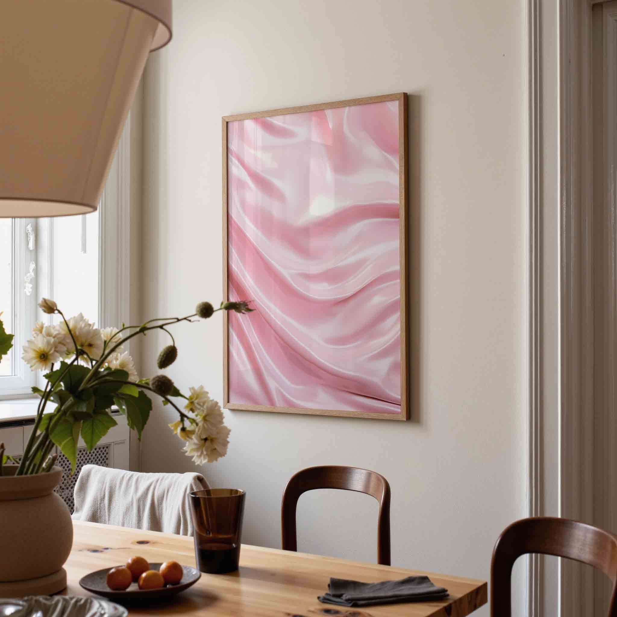 Zachte roze textuur Poster