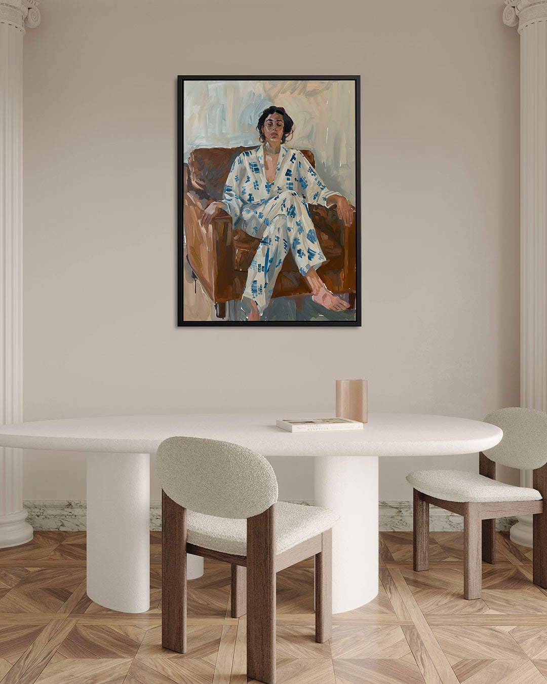 Ontspannen moment Kunstwerk