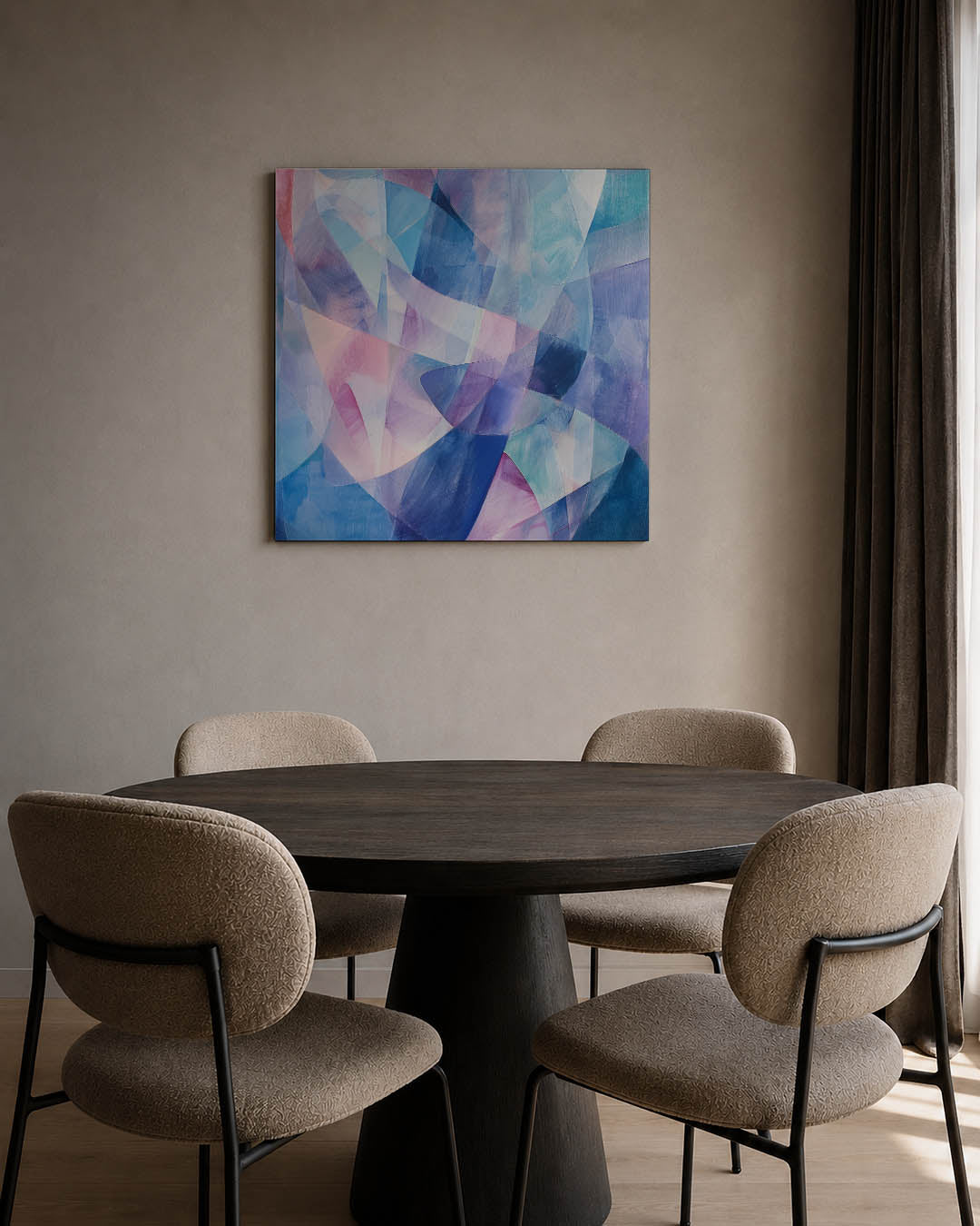 Kleurrijke vormen Kunstwerk