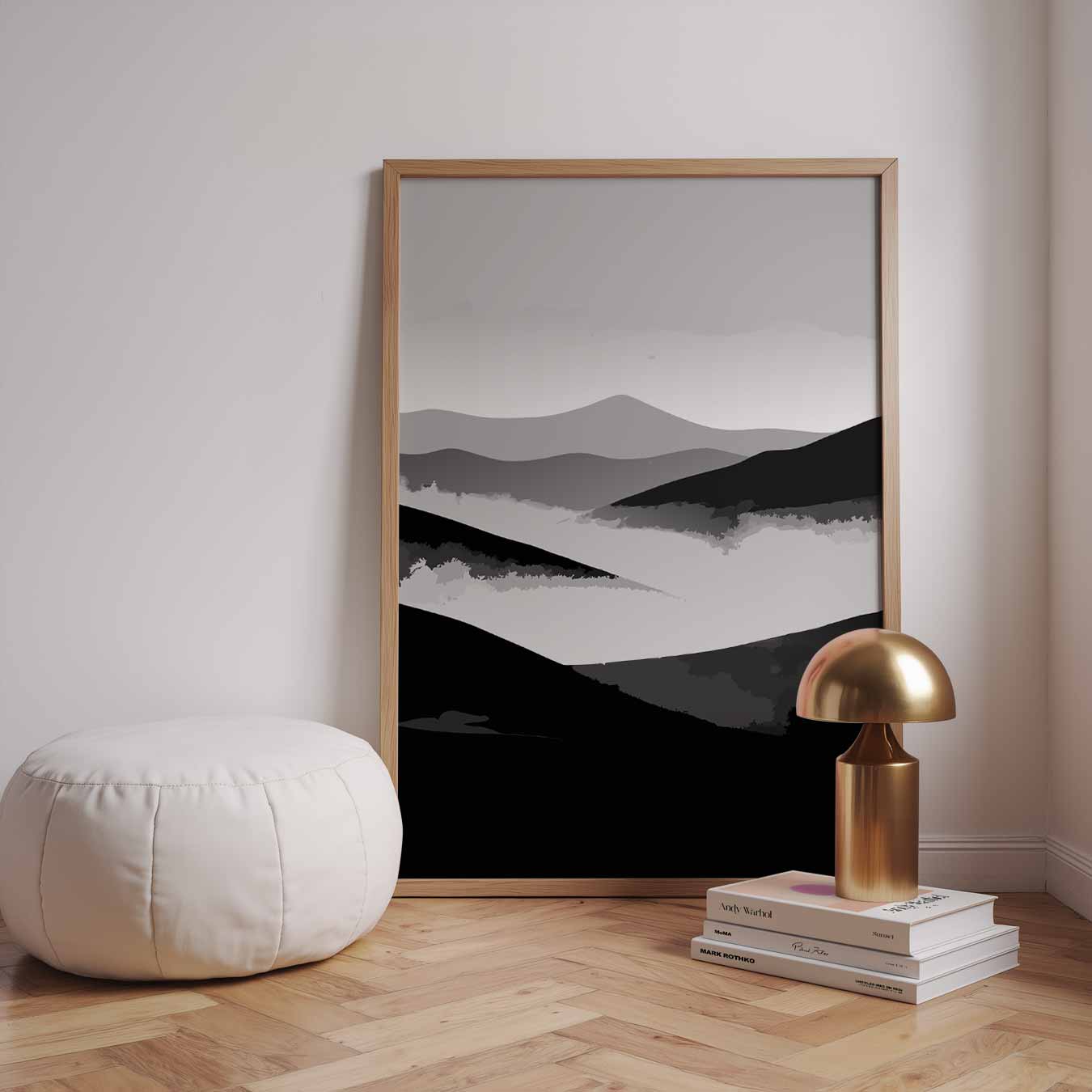 Mystieke Berglandschap Poster-WallArtistic
