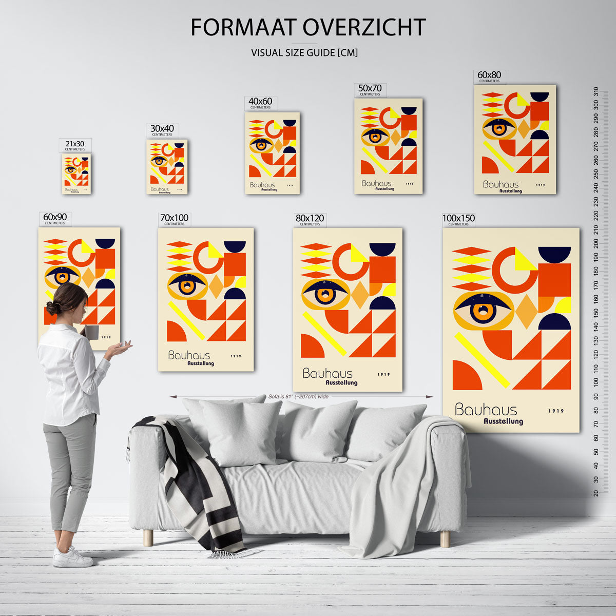 Vormen en vlakkenspel Poster