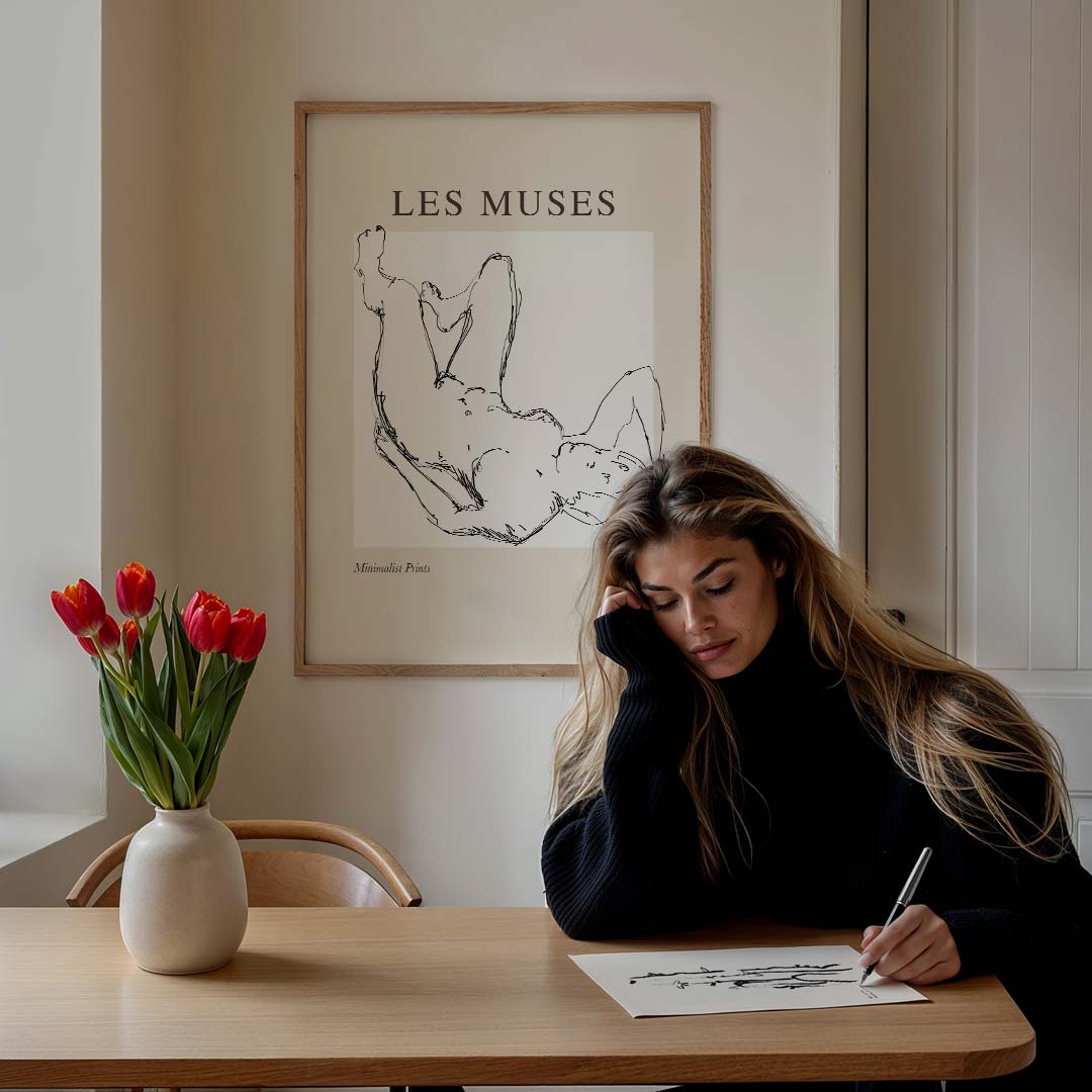 Les Muses Minimalistische Poster-WallArtistic
