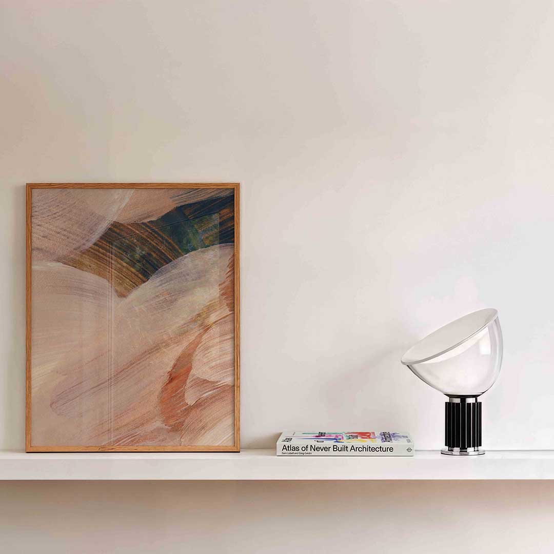 Abstracte penseelstreken Poster