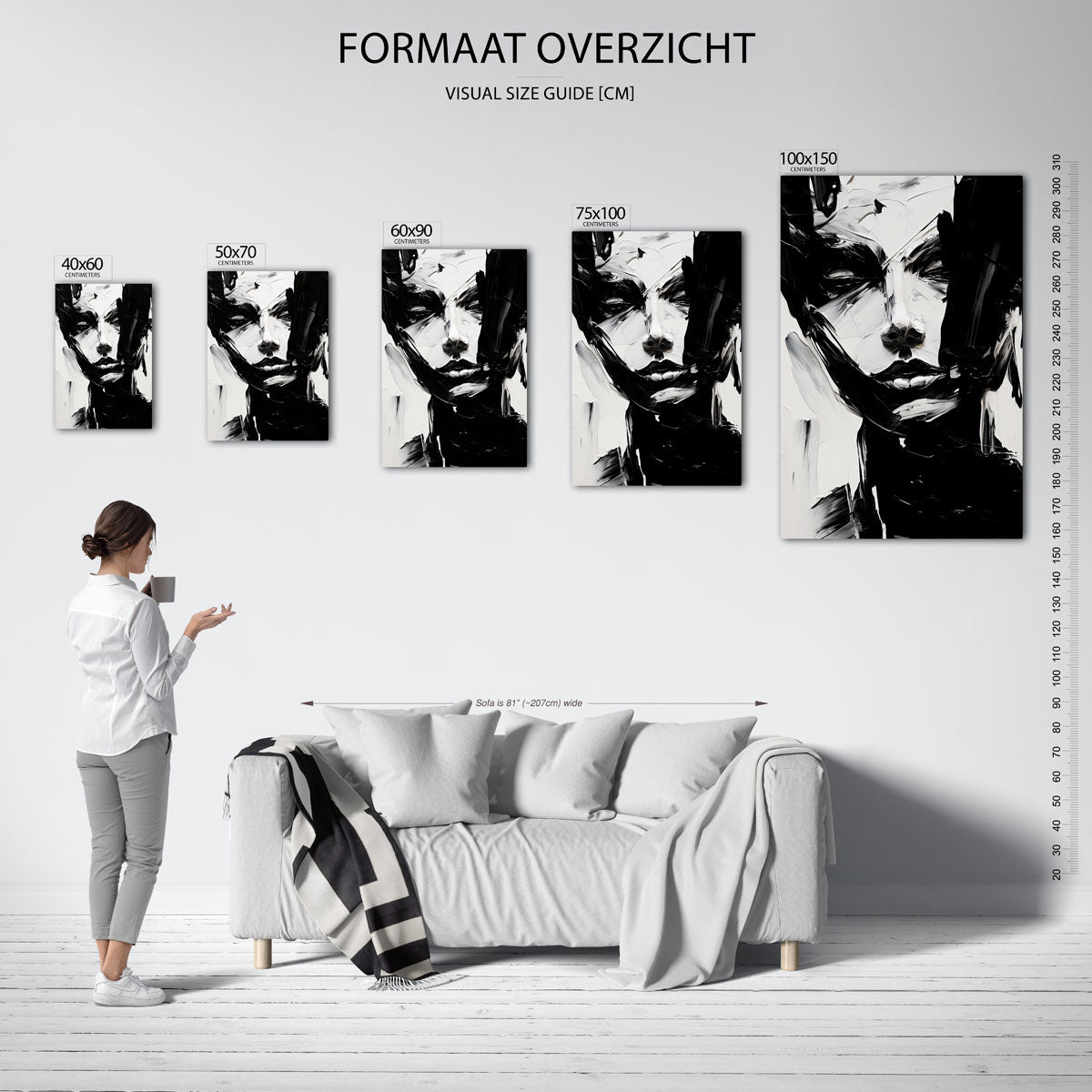 Abstracte Kunstwerk