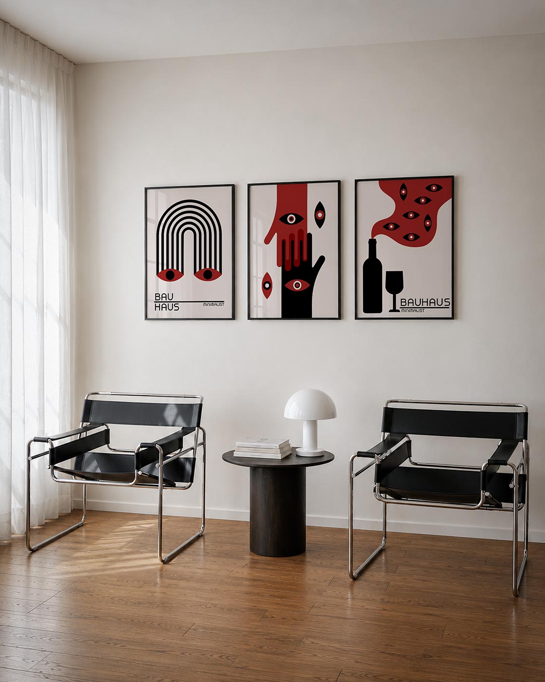 Lijnen en ogen Posterset