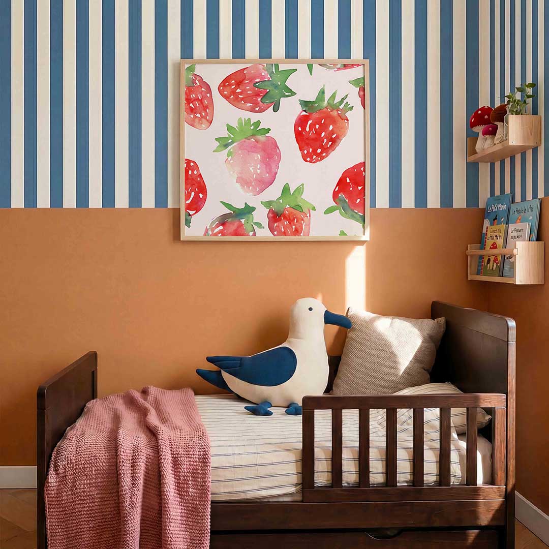 Aardbeien patroon Poster