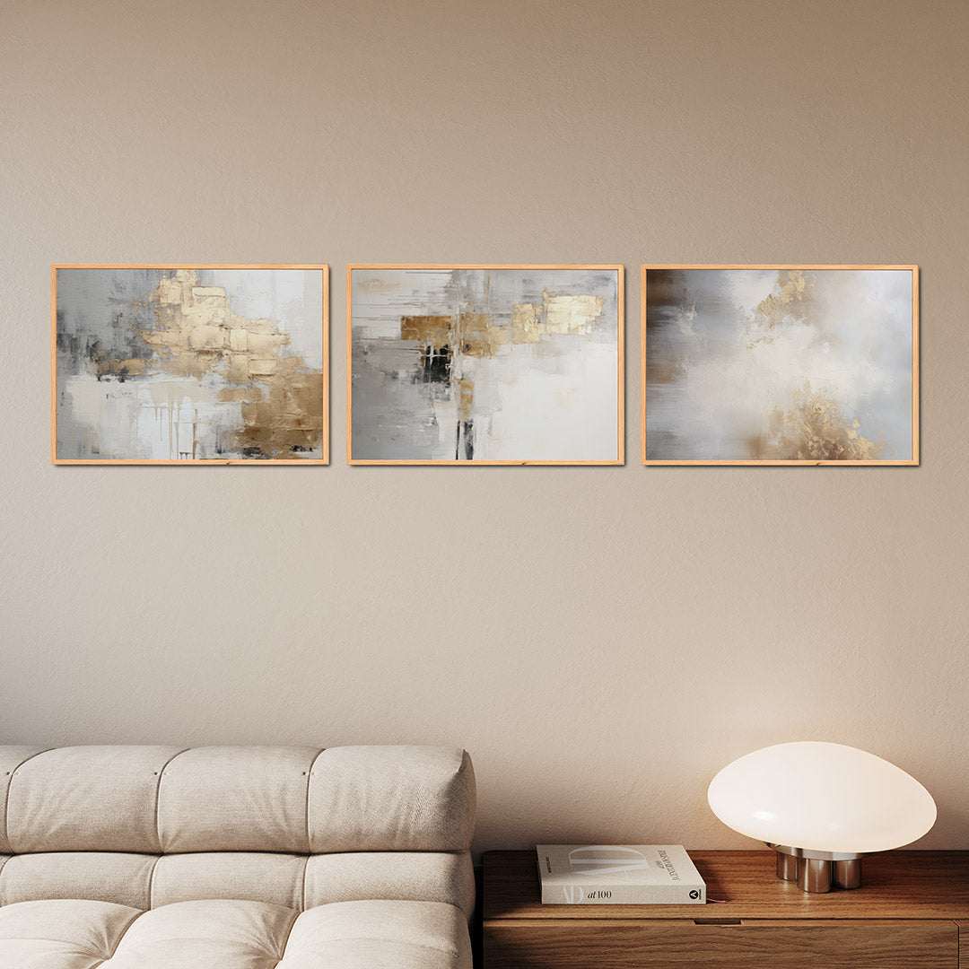 Gouden textuur Posterset