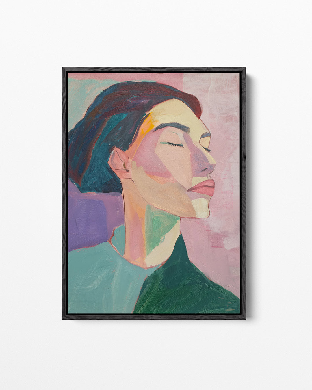 Dromerige portretkleuren Kunstwerk
