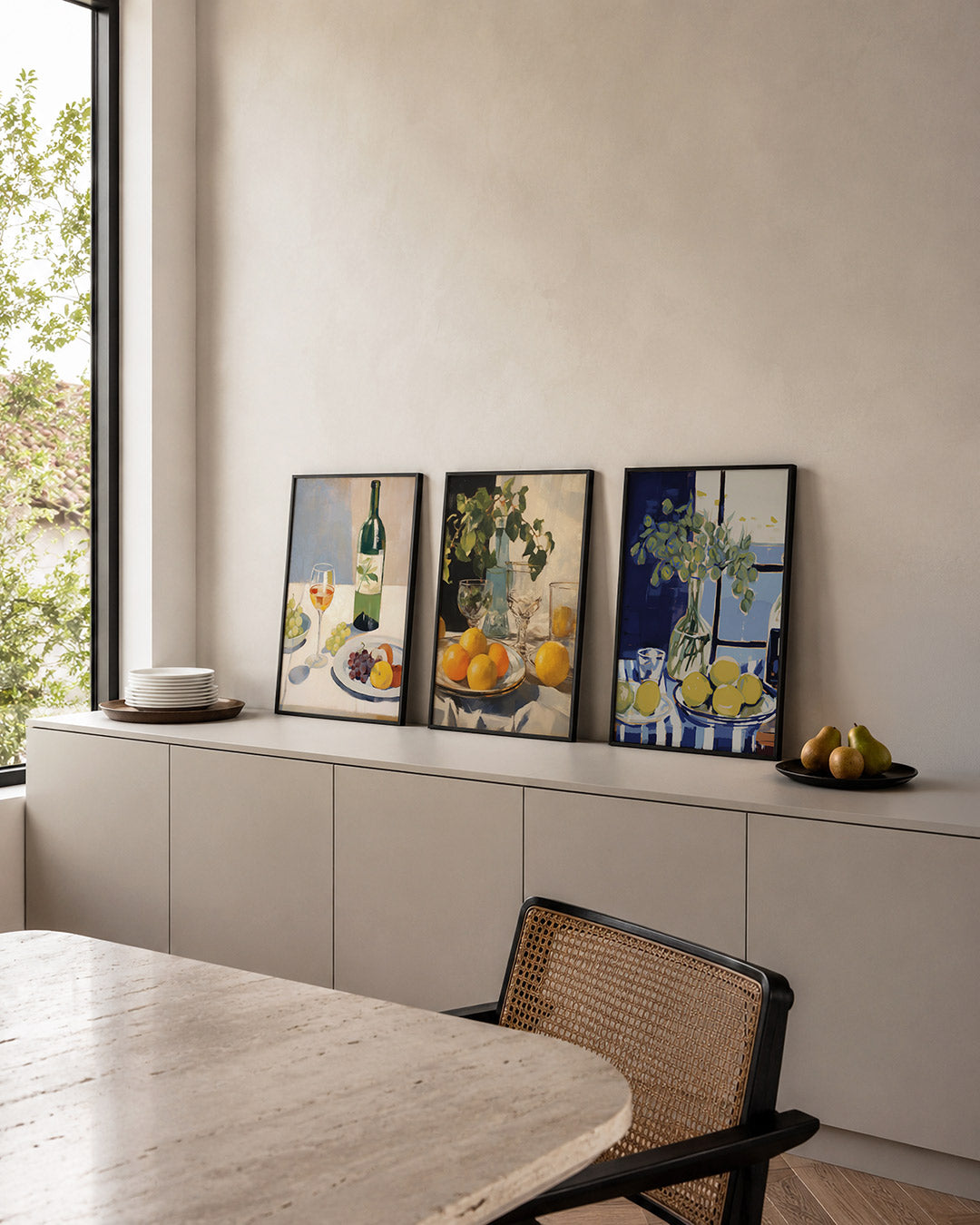 Fruit en wijn Posterset