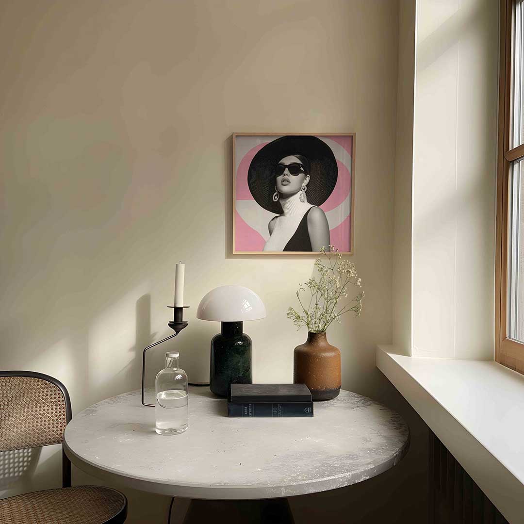 Vrouw met hoed Poster