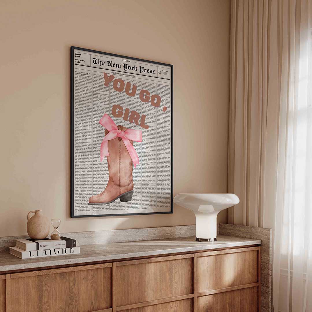Laars met strik en tekst Poster