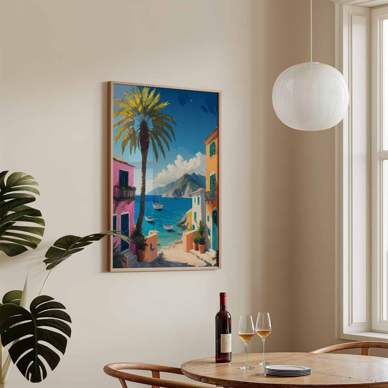Mediterrane Droomlandschap Poster-WallArtistic