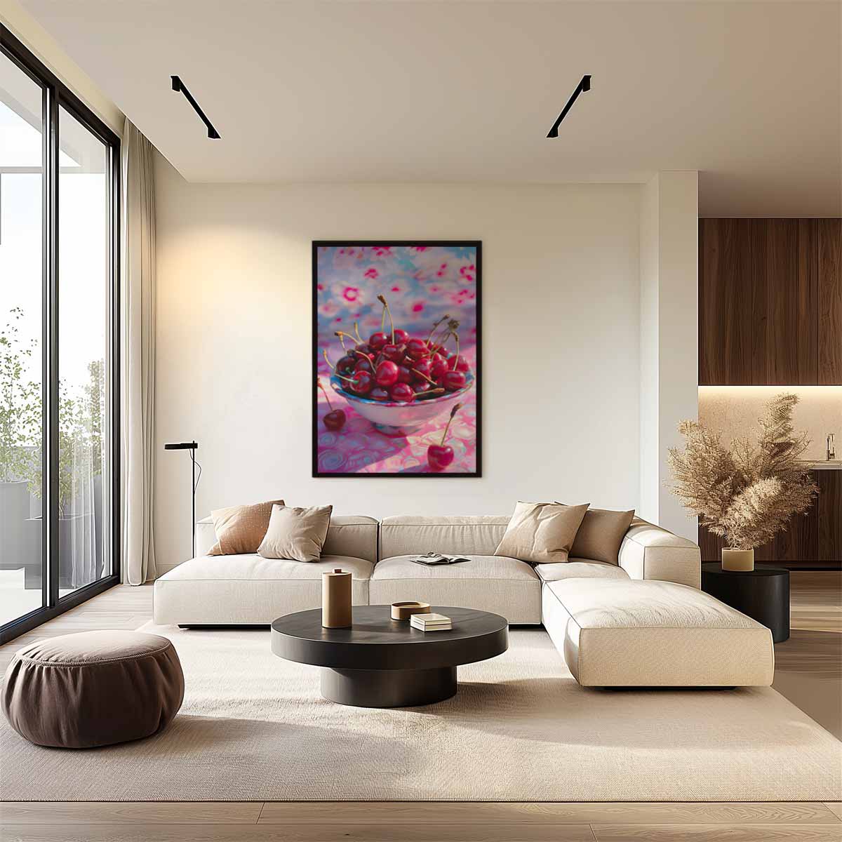 Zomers Kersenfeest Kunstwerk-canvas-dibond-plexiglas-wanddecoratie-WallArtistic