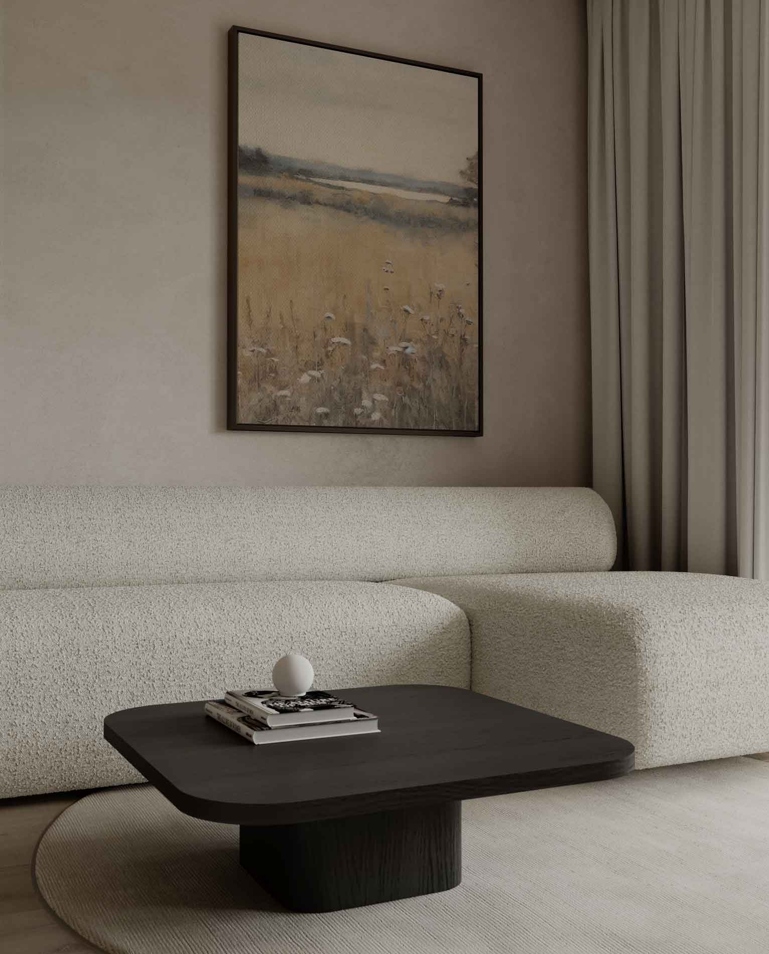 Rustieke Landschapsglans Kunstwerk-canvas-dibond-plexiglas-wanddecoratie-WallArtistic