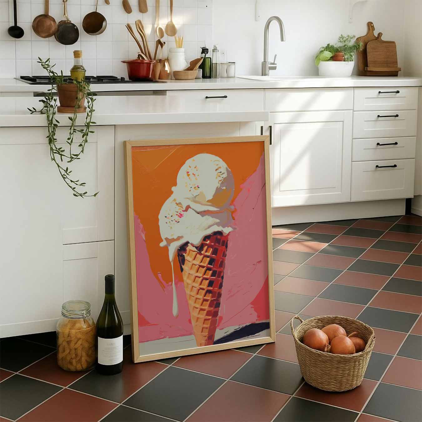 Ijsliefhebber Poster-WallArtistic