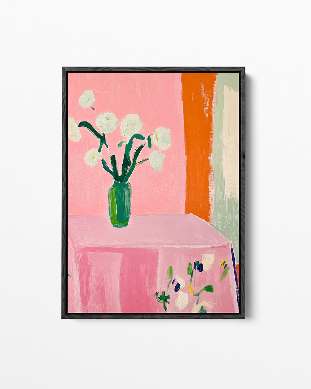 Bloemen op tafel Kunstwerk