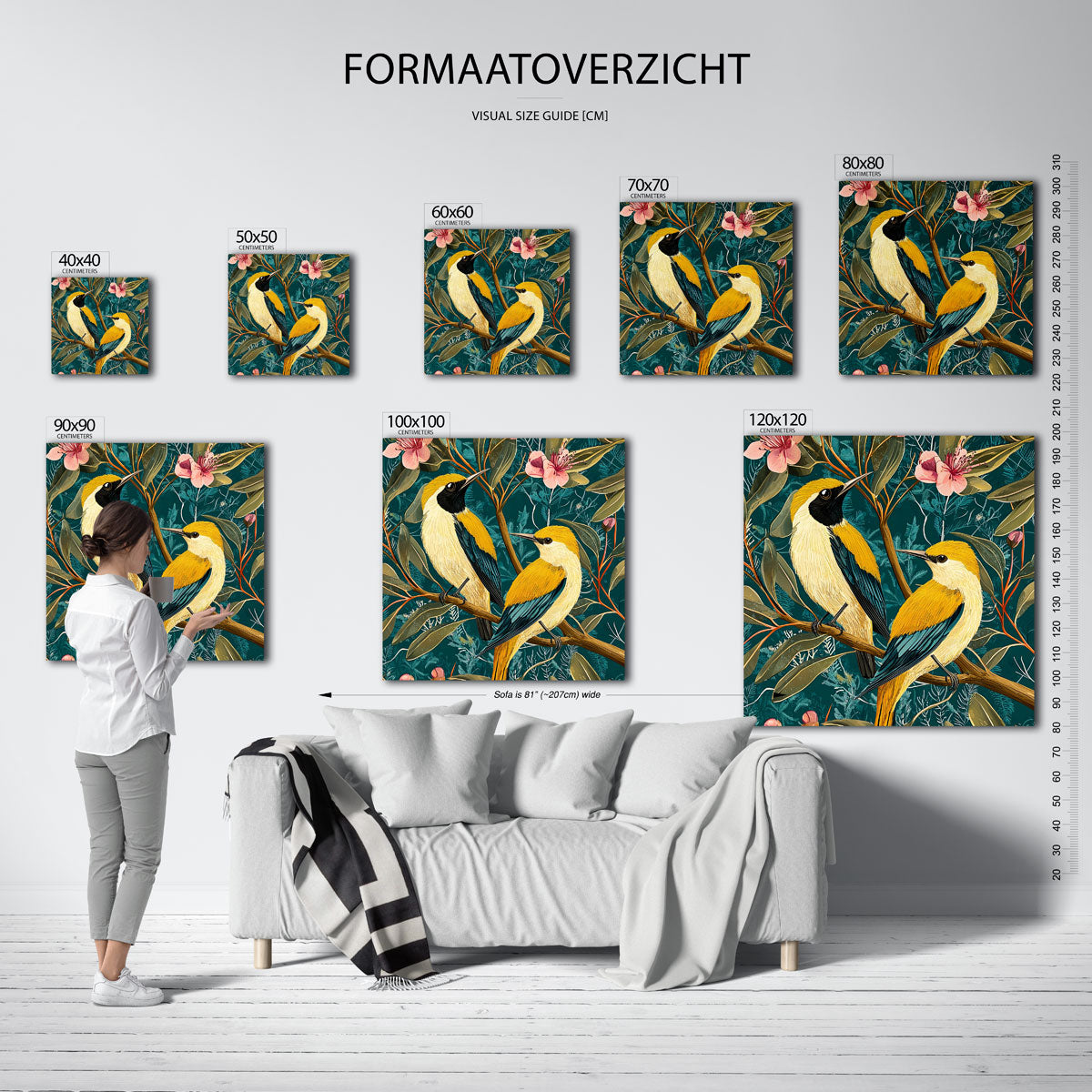 Vogels op tak Poster