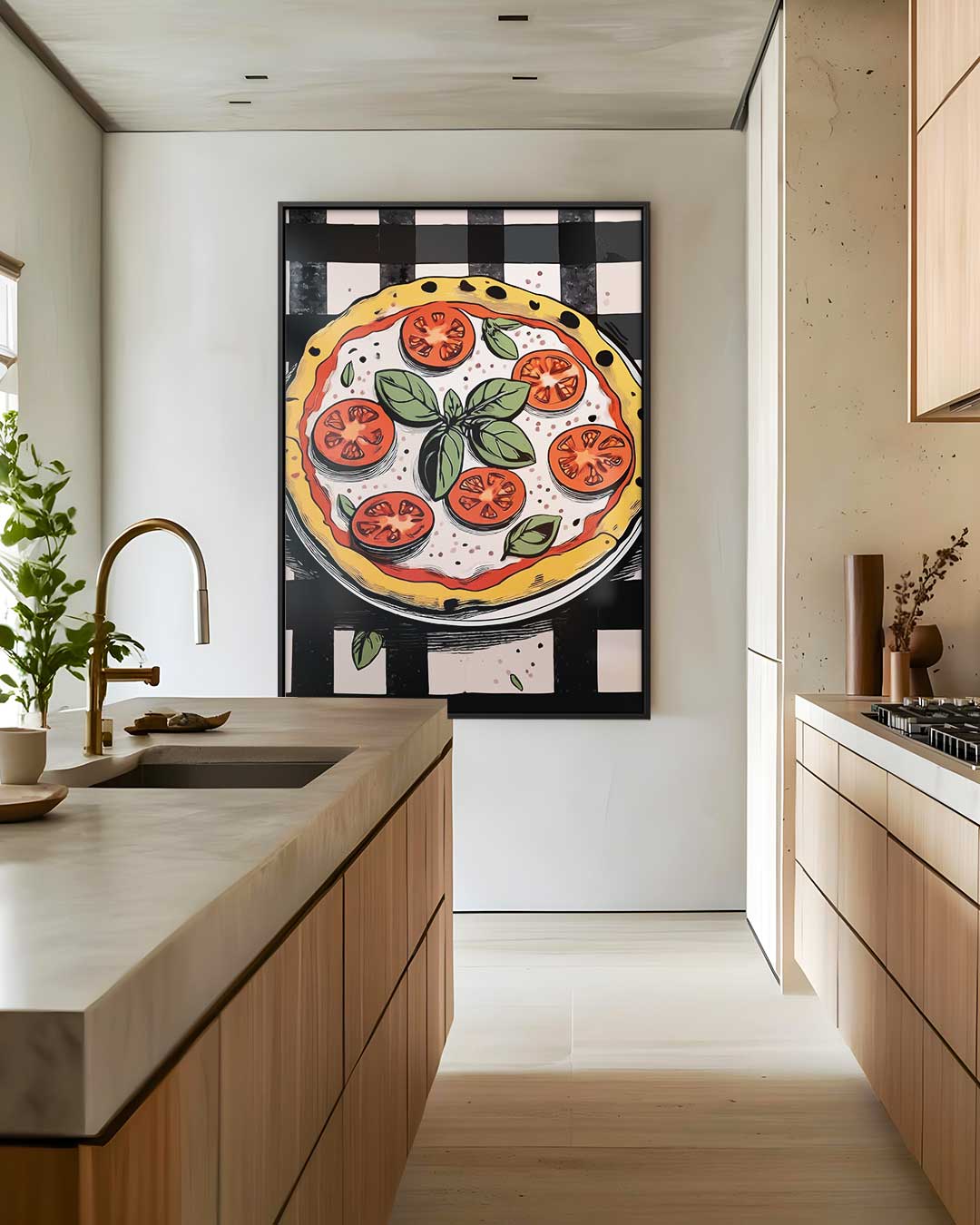 Pizza Op Je Muur Kunstwerk-canvas-dibond-plexiglas-wanddecoratie-WallArtistic