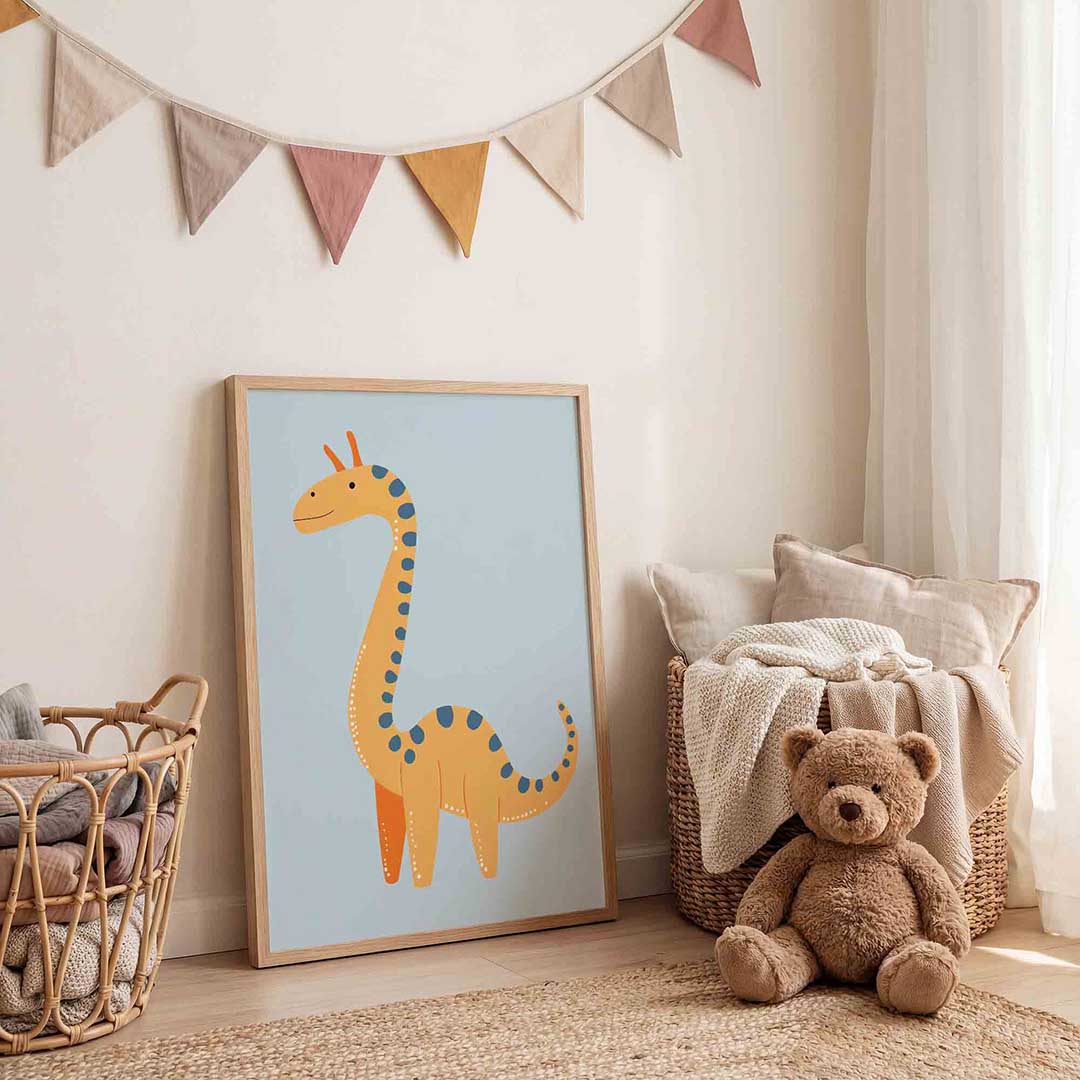 Giraffe illustratie Poster