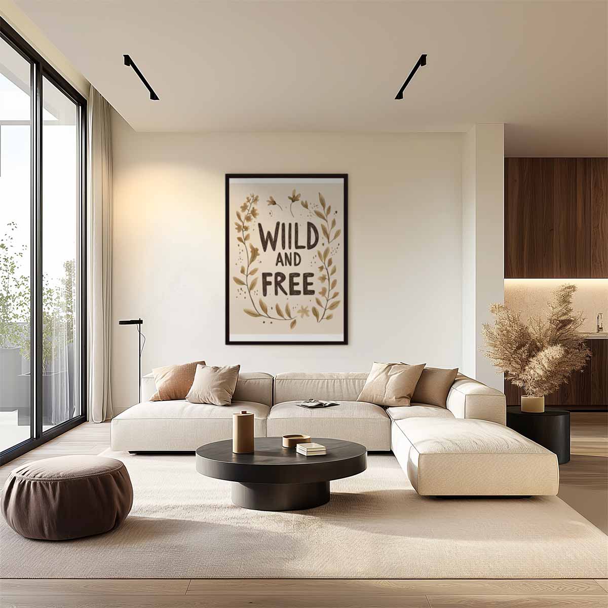 Wild and Free Botanisch Kunstwerk Kunstwerk-canvas-dibond-plexiglas-wanddecoratie-WallArtistic